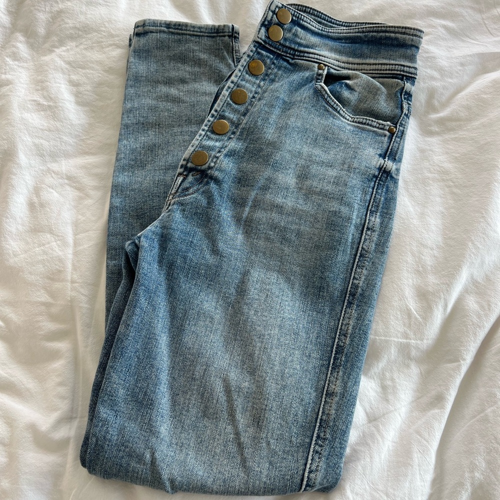 Mother Jeans Size 27 The Swooner Snapped Ankle